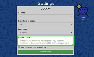 Skribbl.io Custom Words List