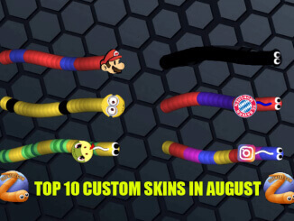 Top 10 Slither.io Custom Skins in August