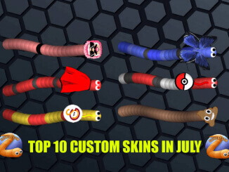 Top 10 Slither io Custom Skins in July