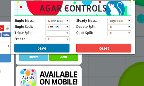 Agar Io Controlls