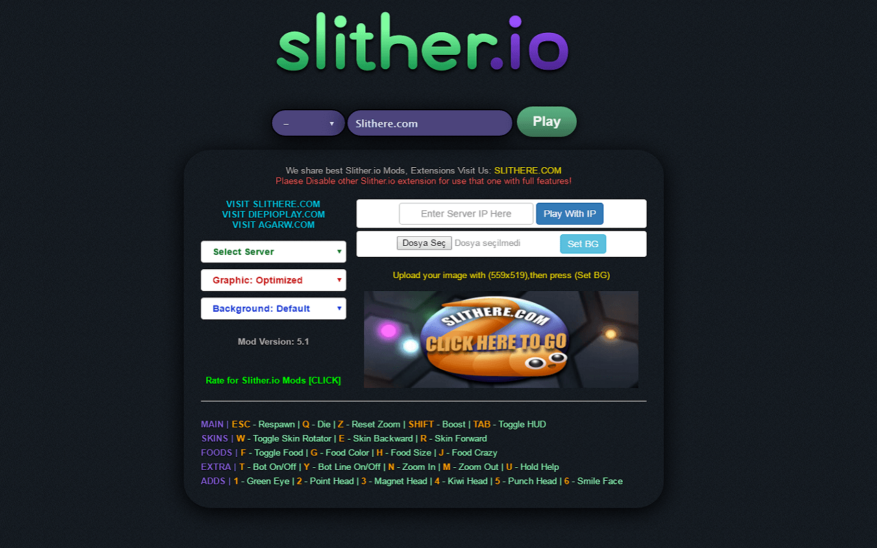 Slither.io Mod & Bot Extension Version 5.1 Slither.io Cheats, Hacks