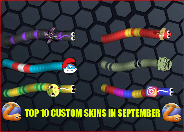Top 10 Slither.io Skins in September