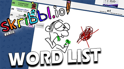 skribbl.io word list