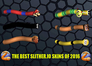 Top 20 Slither.io Skins 2016