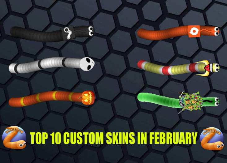 Top 10 Slither.io Skins February 2017