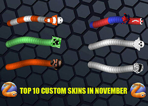Top 10 Slither.io November Skins