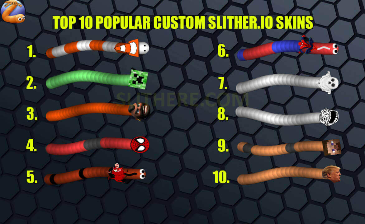 Top 10 Slither.io November Skins - Slither.io Game Guide